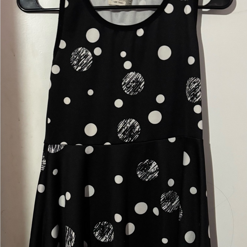Jon & Anna Black and White Circle Pattern Mini Dress